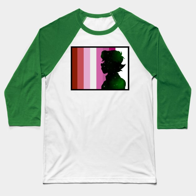 Galaxy Pidge Lesbian Pride Baseball T-Shirt by QZineArt